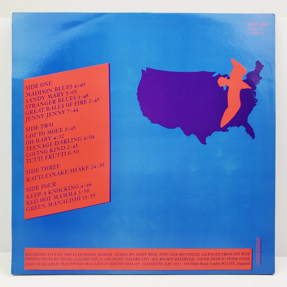 Fleetwood Mac Cerulean Vinyl Double LP (Live, Boston) Shanghai UK 1985 Near Mint - Image 2 of 4