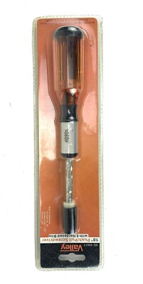 Vintage 10'' Push/ Pull Valley Screwdriver + 6 Hardened Bits