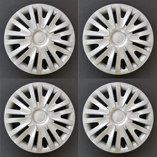 New Wheel Covers Hubcaps Fits 2010-2014 Volkswagen Golf Silver 15" Set of 4