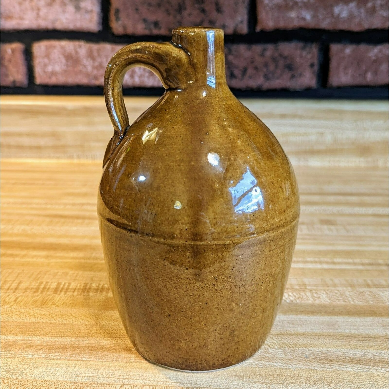 Vintage Southern Folk Art Moonshine Jug Appalachian Glazed Pottery eBay