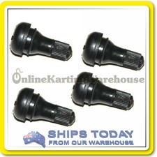 GO KART WHEEL RIM TYRE VALVE AND CAP TO SUIT MAGNESIUM / ALLOY Full Set of 4 !!!