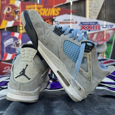 Size 7.5 - Jordan 4 Retro Mid University Blue No Insoles