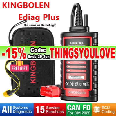 KINGBOLEN Ediag Plus OBD2 Scanner Car Diagnostic Tool IMMO Coding as Thinkdiag 2