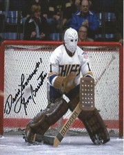 Yvon Barrette Denis Lemieux   Autographed 8x10  Slap Shot  Free Shipping  #3