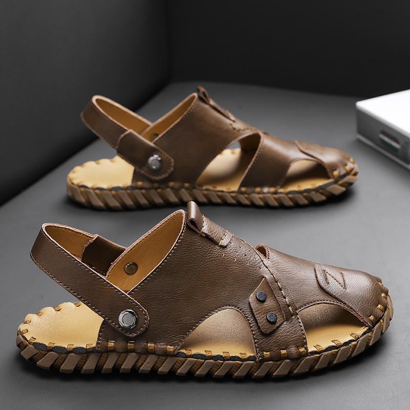 SAOLA Sandali da uomo sabbia estiva casual punta chiusa sport moda scarpe vuote spiaggia