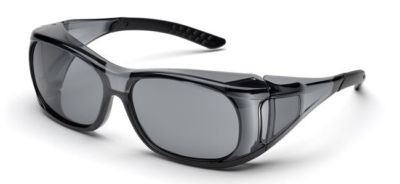 Delta Plus OVR-Spec II Safety Glasses Smoke Frame Gray Lens ANSI Z87