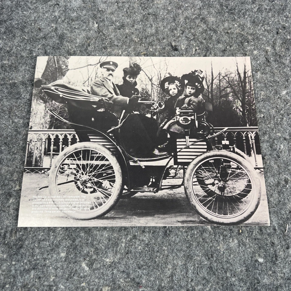 Tarjeta folleto coche Fiat 124 Special TC 1974 vintage original 1 página Foto 2 de 2