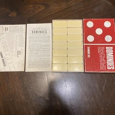 Vintage DOMINOES Puremco Purmawear,  No 30 Standard Size, 28 Tiles W/Box