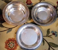 Vintage - 2 bols et plateau - Sheridan plaqué argent