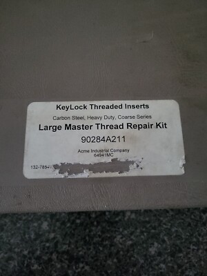 ACME: 74 Inserts Carbon Steel Heavy Duty Coarse Series Insert Thread Repair Kit