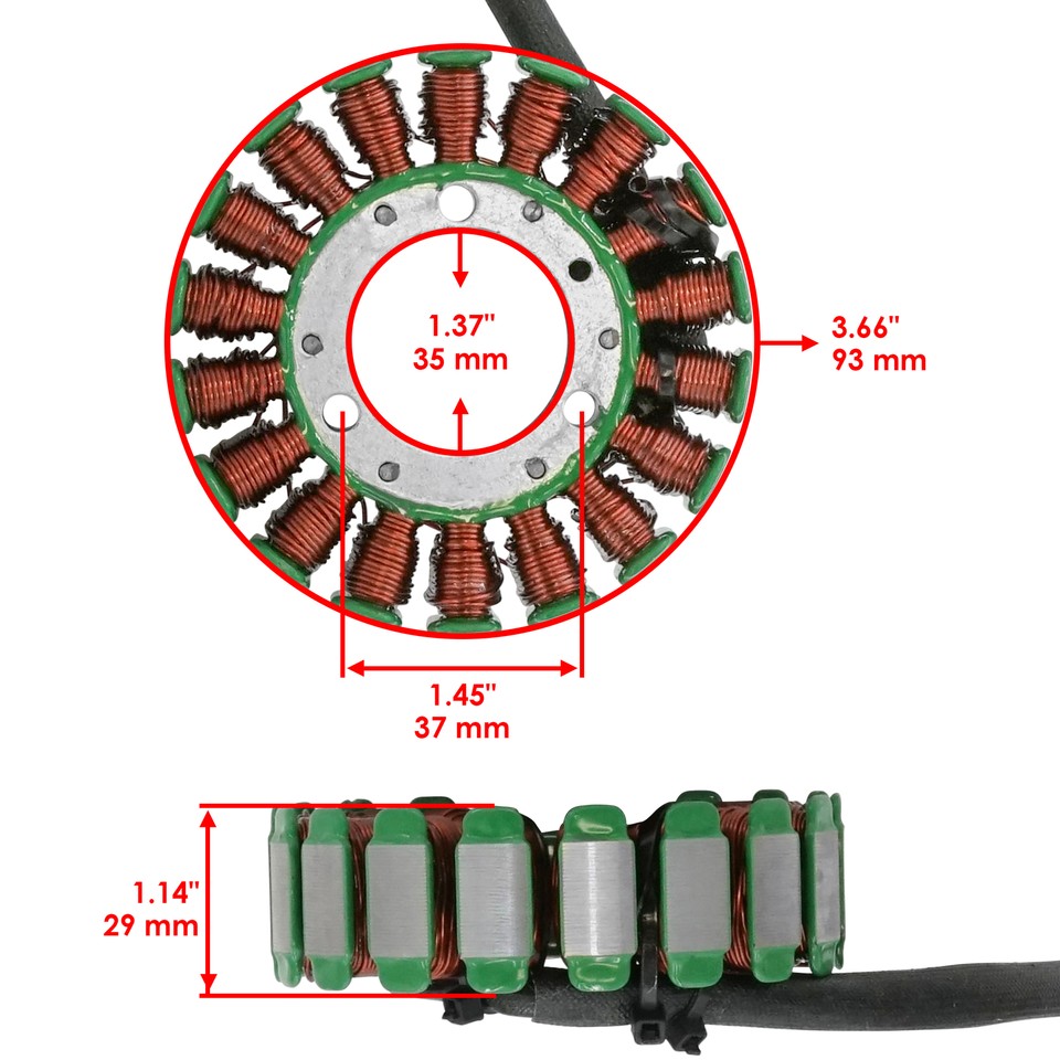 Stator Replacement For 1981-1983 Suzuki GS650 Models - Caltric, OEM 31401-45120 Compatible