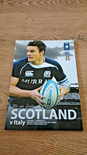 Scotland v Italy Rugby Union Programmes 1985 - 2011 - Picture 14 of 15
