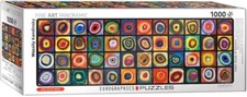 Color Study of Squares 1000 Piece Panoramic Jigsaw Puzzle Eurographics New