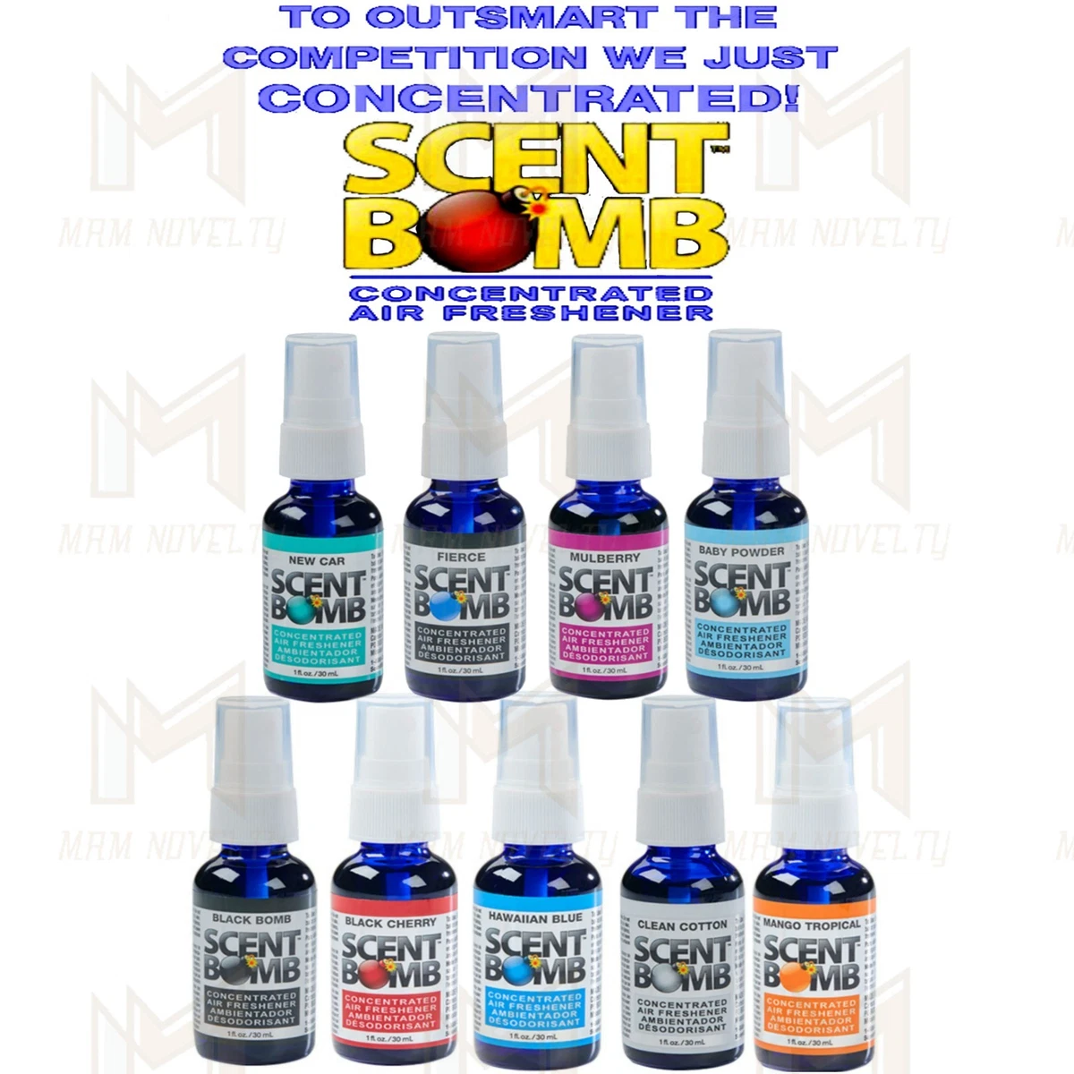 Scent Bomb 100% Oil Based Concentrated Air Freshener Spray, Pears & Berries