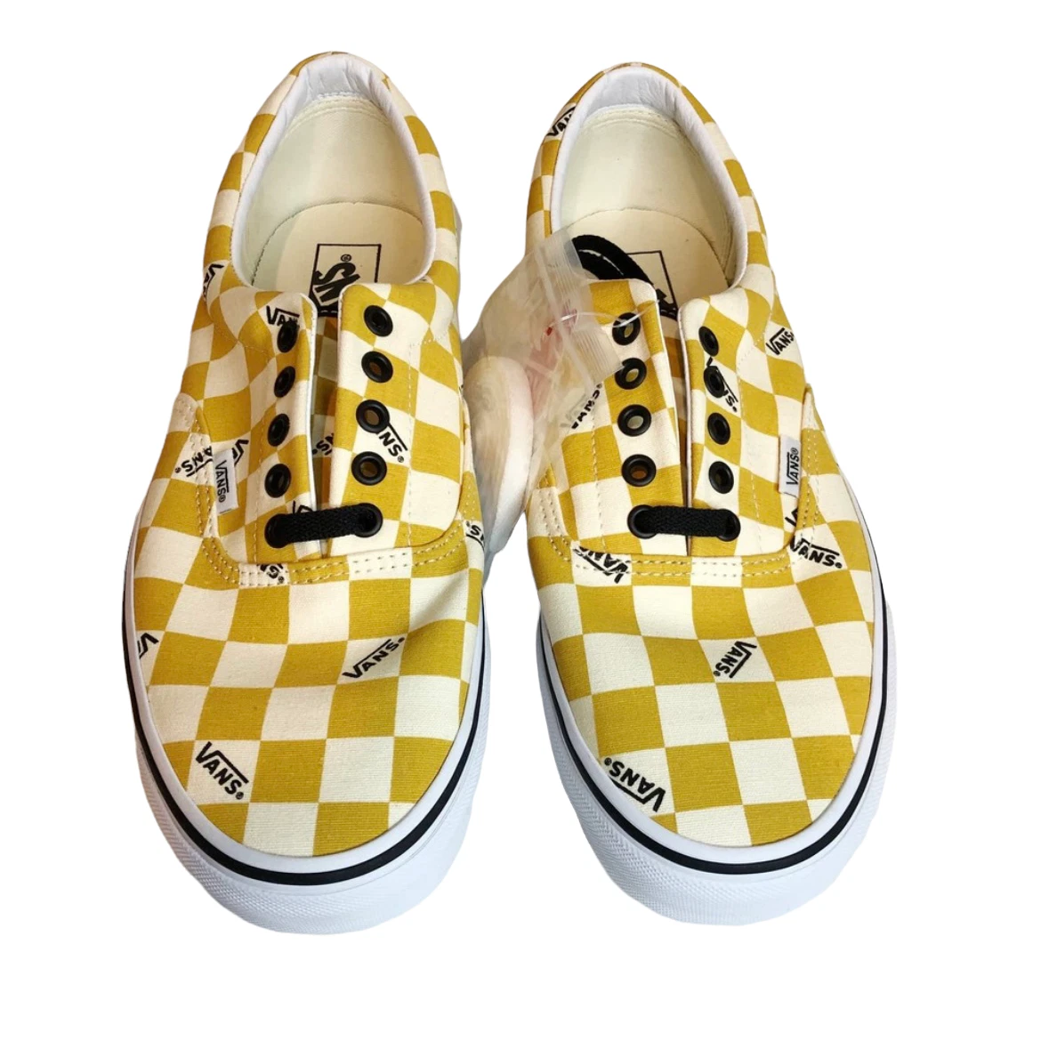 Vans top yellow check