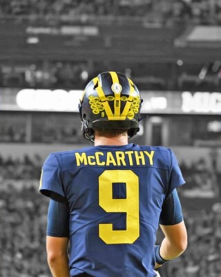 J.J. McCarthy 8x10 Glossy Photo Print — Ready To Frame, No Borders, Protective Sleeve Included