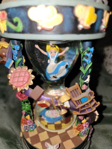 Alice in Wonderland Hourglass Snowglobe. ORIGINAL RELEASE from Disney Store!! - Picture 12 of 18