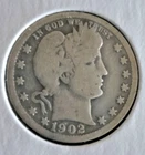 1902   *O * BARBER QUARTER  90% Silver G+++ New Orleans Mint