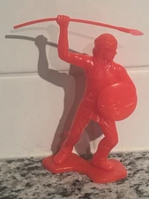 Vtg Tim Mee Toys Plastic USA Figure 1330 Red Native American 6 Inch RARE 1A17