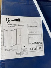 QX Ascent 1000x800 One Door Quadrant Shower Enclosure Box 1 Of 2 Only