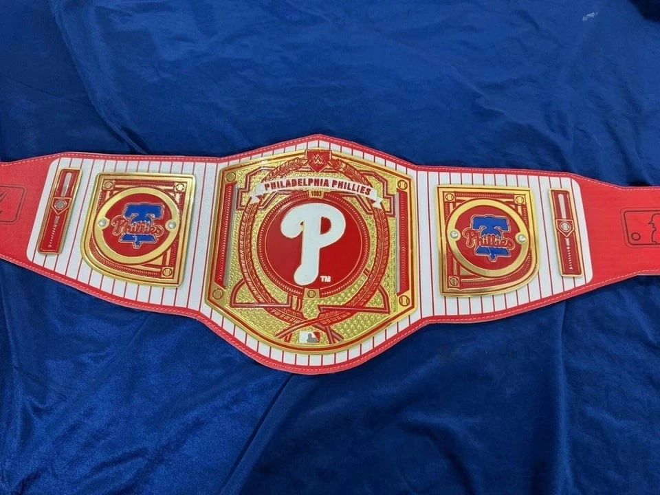 Пояс Philadelphia Phillies Legacy Title Championship взрослый размер 4 мм цинк - Изображение 2 из 4