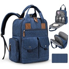 Diaper Bag Backpack - Large Diaper Bag with Portable Changing Pad as Baby Sho...