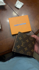 Louis Vuitton Monogram Brown Bifold Mens Wall...