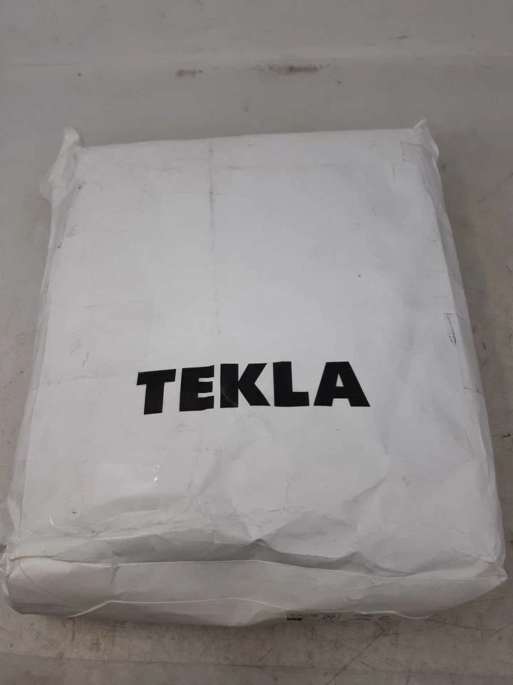 Tekla Percale Fitted Sheet Morning Blue 193X203X40 (Cal-King) - Image 3 of 4