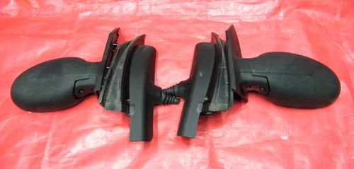 SMART CAR 450 FORTWO 1998-07 - PAIR OF NS & OS BLACK DOOR WING MIRRORS & GLASS