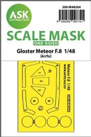 Art Scale Kit 200-M48264 - 1:48 Gloster Meteor F.8 One-Sided Express Fit Mask Fo