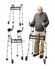 Bariatric Adjustable Walker with Removable Armrests - 450lbs Capacity