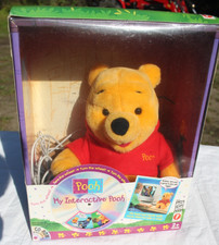 1998 Mattel My Interactive POOH 14" Plush Doll In Box. Untested No Disk