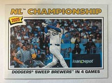 2026 Topps Heritage NL Champions #277 Dodgers