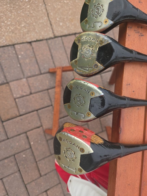 Vintage Ben Hogan Speed Slot Wood Set 1,3,4,5  Apex 4 Shafts