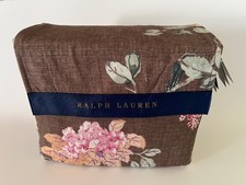 New Ralph Lauren Harlow Brinly Floral Birds Duvet Cover Forest Brown 570 King