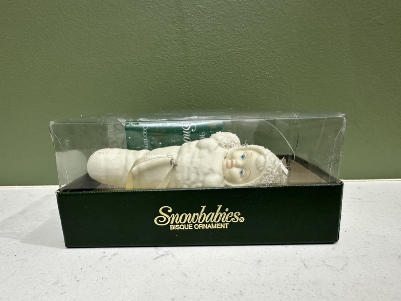 Snowbabies "Snowbaby In My Stocking" Ornament Dept 56 4.5" Original Box