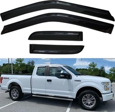 Window Visors Rain Guards Side Wind Deflectors for 2015-2025 Ford F150 Extended