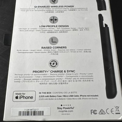 Supreme Mophie iPhone 7/8 Juice Pack Air Charging Case Black with