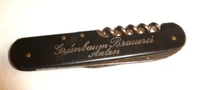 Altes Wald Solingen Bier Reklame Werbung Taschenmesser Grünbaum Brauerei Aalen - Bild 1 von 4