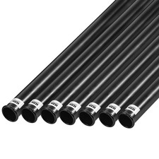 IZZO Golf Black Plastic Club Tube, 1.25 Inch 1.25'' - 7 Pack,