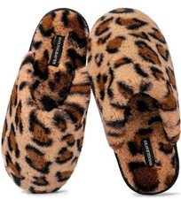 Snug Leaves Women's Fuzzy Scuff Slippers Soft Comfy Memory Foam Non-slip S7-8