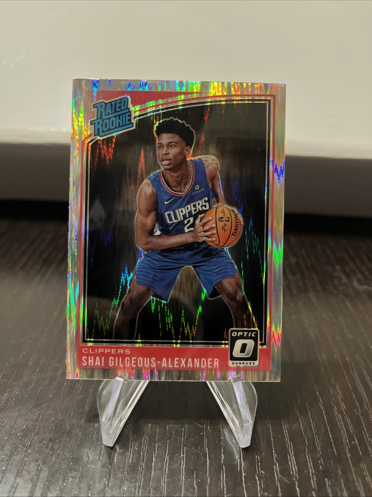 2018-19 Donruss Optic - Rated Rookie Shock Prizm #162 Shai Gilgeous Alexander
