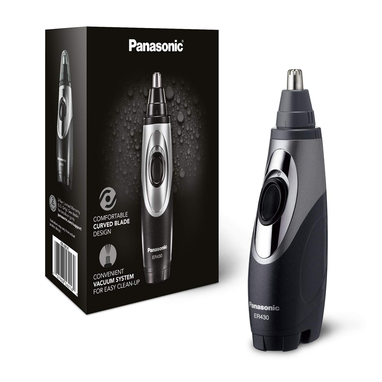 Panasonic Nose Hair Trimmer and Ear Hair Trimmer ER430K, Vacuum Cleaning System