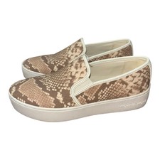 Michael Kors Keaton/Teddi Womens 6.5M Slip On Sneakers Python Snakeskin Print