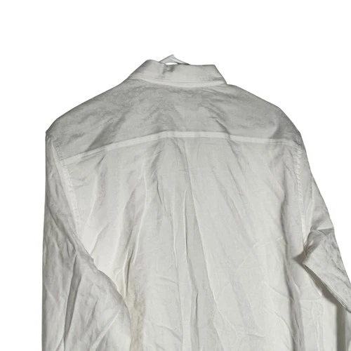 Robert Graham White Classic Fit Contrast Cuff Shirt Size Large NWOT image 4