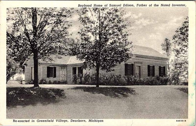 #ad #ad Postcard HOUSE SCENE Dearborn Michigan MI m 01 AL8290 $2.39