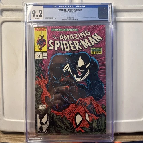 The Amazing Spider-Man #316 Cover Appearance of Venom CGC 9.2 GRADED~WHITE PAGES