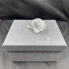 Steuben Glass Bison Signed Paperweight / Handcooler
