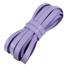 Flat Leather Cord, 5.5 Yard 10mm Leather String Strips for DIY Crafts Purple