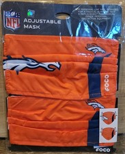 NFL Denver Broncos FOCO Reusable Face Mask  2 Pack